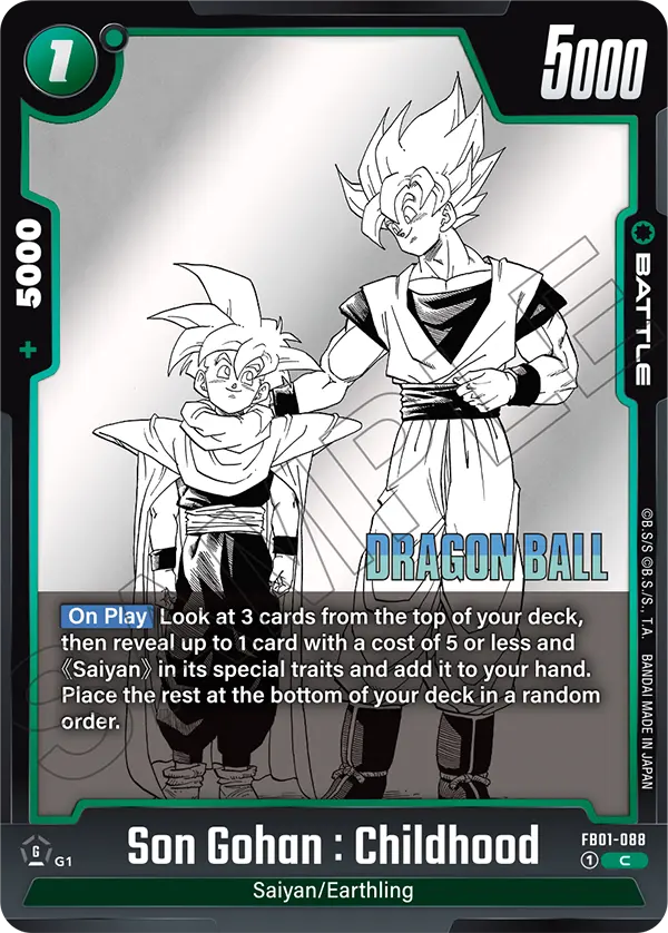 Son Gohan : Childhood