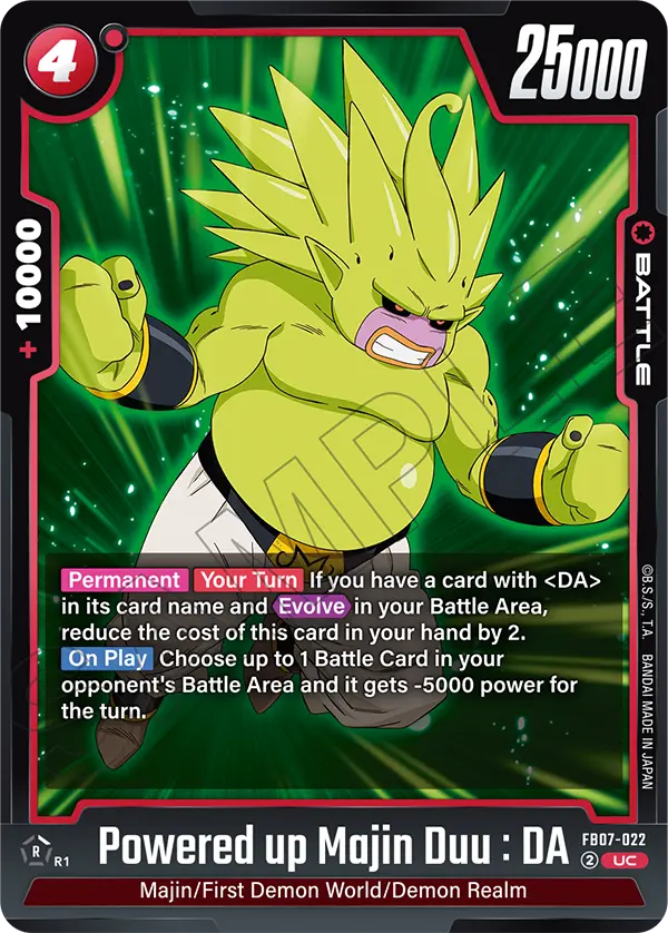 Powered up Majin Duu : DA