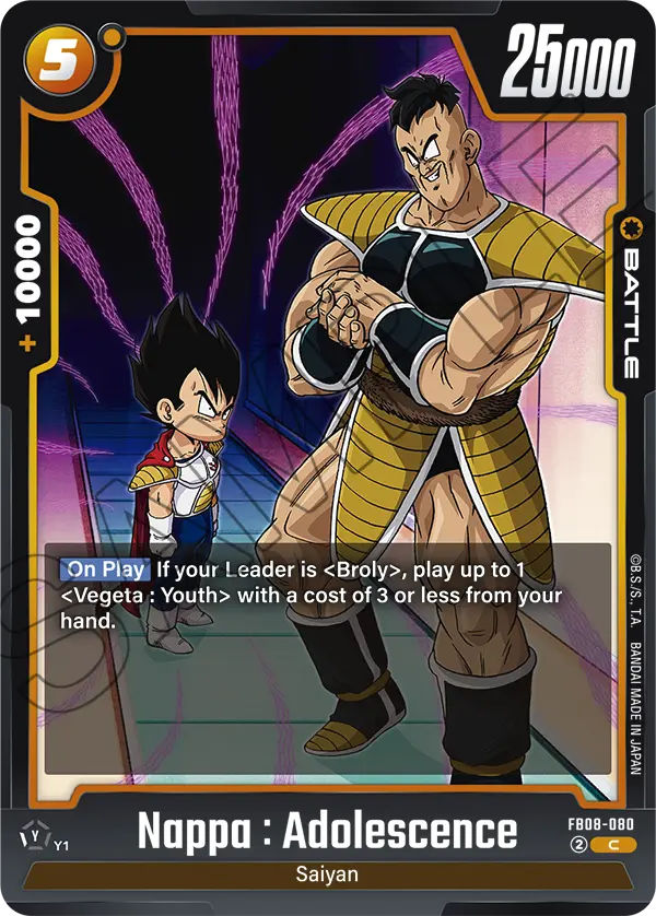 Nappa : Adolescence