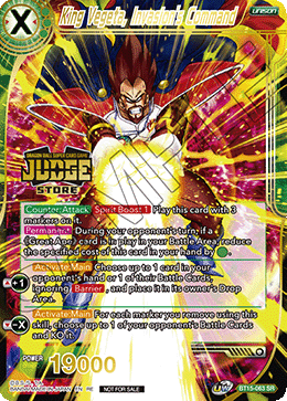 King Vegeta, Invasion's Command