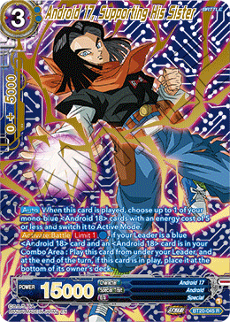 Android 17, Supporting His Sister