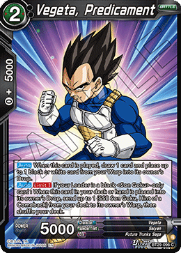 Vegeta, Predicament