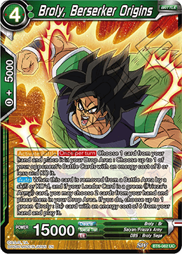 Broly, Berserker Origins