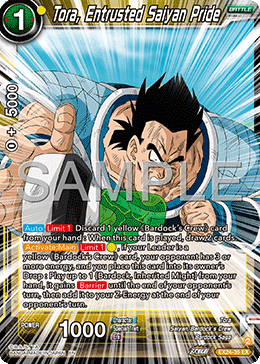 Tora, Entrusted Saiyan Pride