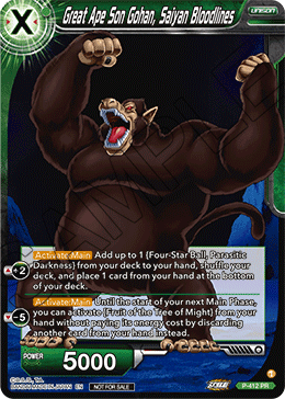 Great Ape Son Gohan, Saiyan Bloodlines
