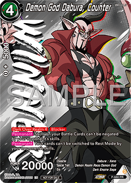 Demon God Dabura, Counter
