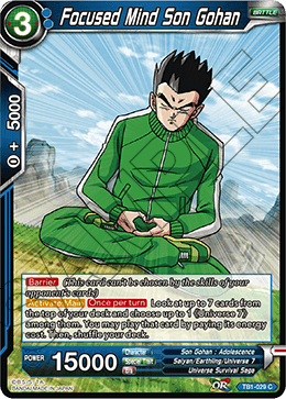 Focused Mind Son Gohan